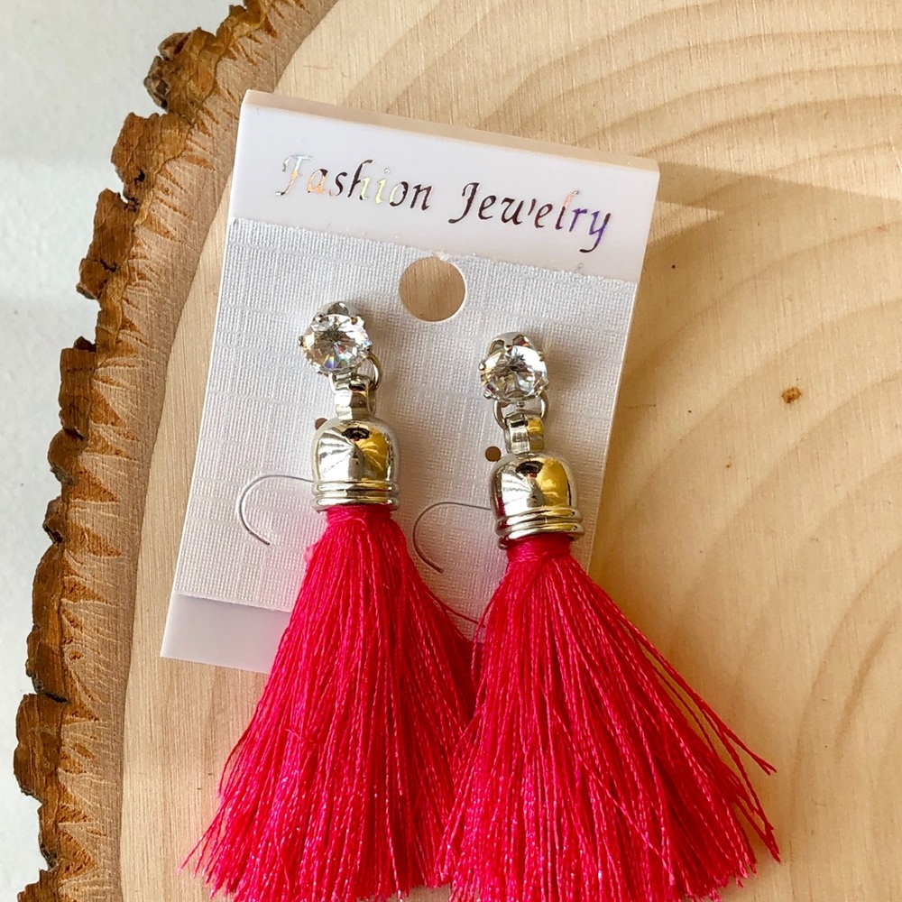 Handmade Tassel Earrings - Picture 8 of 8